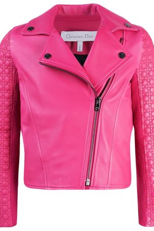 Стеганая кожаная куртка Dior Kids 111562552 купить с доставкой