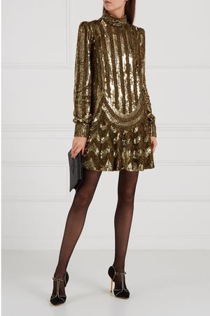 Платье с золотистыми пайетками Marc Jacobs 16753459 купить с доставкой