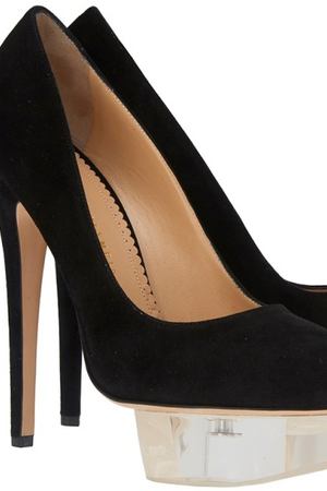 Черные туфли из замши Dolly Charlotte Olympia 10263915 вариант 3 купить с доставкой