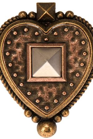 Кольцо-сердце из латуни Valentino 21064431