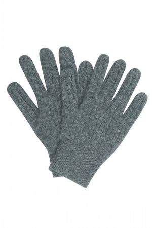 Кашемировые серые перчатки Bonpoint 121065243