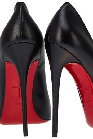 Черные кожаные туфли So Kate 120 Christian Louboutin 10665593 купить с доставкой