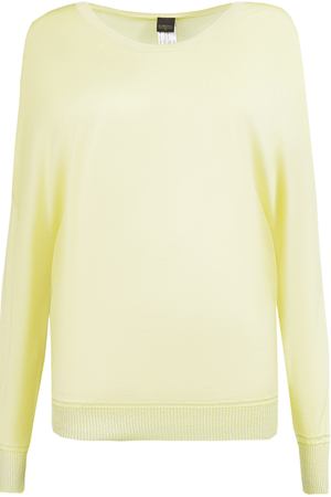 Комбинированный пуловер  Lorena Antoniazzi Lorena Antoniazzi LP3255V1/2494 Лимонный купить с доставкой