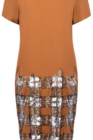 Платье с принтом BY MALENE BIRGER By Malene Birger Q54875012/коричневый купить с доставкой