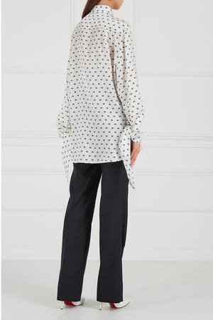 Шелковая блузка с монограммами Balenciaga 39766763