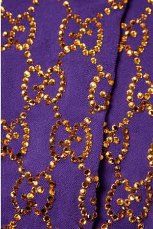 Фиолетовые носки с кристаллами Gucci 47066804
