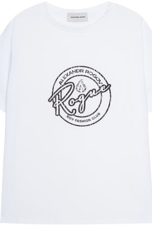 Белая футболка с принтом Alexandr Rogov 23467192 купить с доставкой