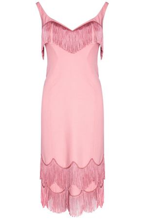 Розовое платье с бахромой Marc Jacobs 16767271