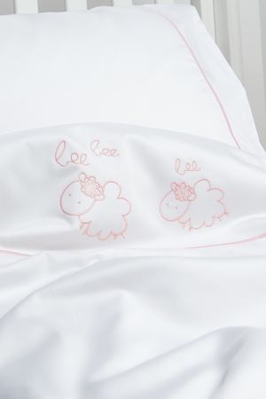 Комплект Сонные барашки с розовой отделкой A&A Baby Glam 206567830