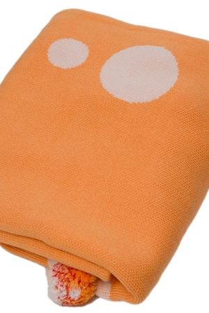 Оранжевый плед с помпонами «Цирк» La Petite Joie 209467696 вариант 2 купить с доставкой