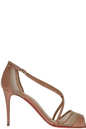 Бежевые босоножки Slikova 85 Christian Louboutin 10668265 купить с доставкой