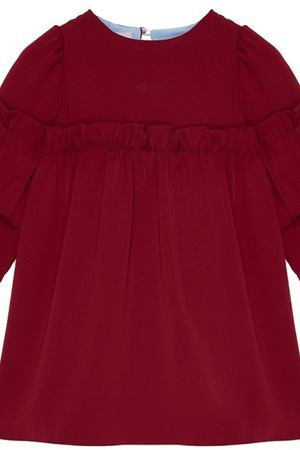 Бордовое платье с драпировками Aliou Kids 211368385 купить с доставкой
