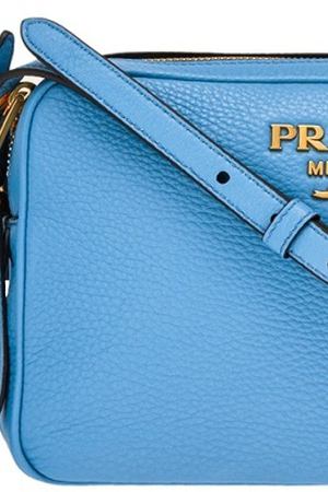 Синяя кожаная сумка Prada 4068787 вариант 3