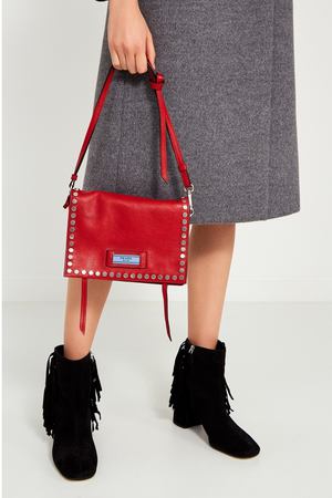 Красная кожаная сумка Etiquette Prada 4068851 купить с доставкой