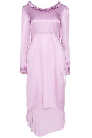 Шелковое платье с оборками Balenciaga 39769501 вариант 2