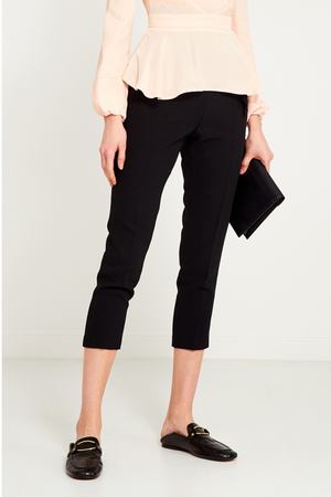 Черные брюки с завязками Elisabetta Franchi 173269716 купить с доставкой