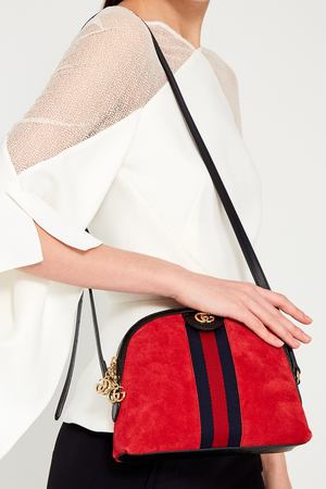 Красная замшевая сумка Ophidia Gucci 47070110 купить с доставкой
