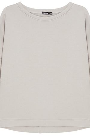Серый свитшот с принтом «Крылья» на спине Manouk 207270815
