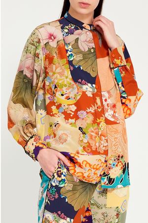 Цветная блузка с ярким принтом Gucci 47071200