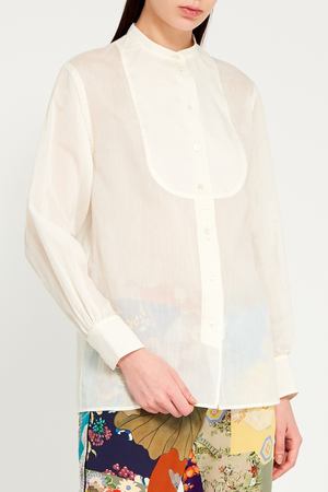 Свободная белая блузка Gucci 47071202