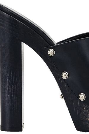 Черные кожаные мюли Gucci 47071338 вариант 3
