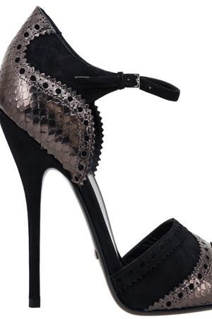 Черные замшевые туфли Gucci 47071349
