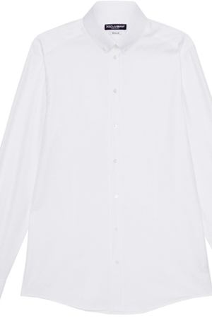 Белая сорочка из фактурного хлопка Dolce & Gabbana 59972031
