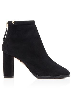 Замшевые ботильоны черного цвета Albemarle Bootie 85 Aquazzura 97572019 вариант 6
