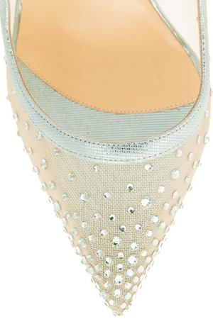 Голубые туфли Twistissima Strass 100 Christian Louboutin 10672231