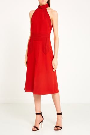 Красное платье-хальтер Gucci 47072576
