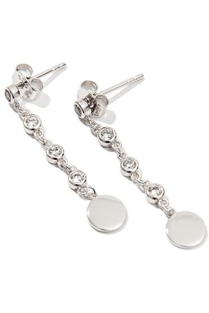 Серебряные серьги-подвески с кристаллами Exclaim 208171049 купить с доставкой