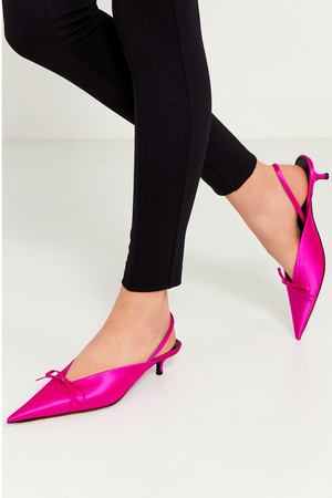 Розовые туфли с атласной отделкой Balenciaga 39773110 вариант 2
