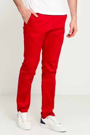Зауженные красные брюки Gucci 47073443
