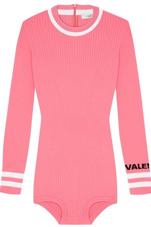 Вязаное боди розового цвета Valentino 21073721