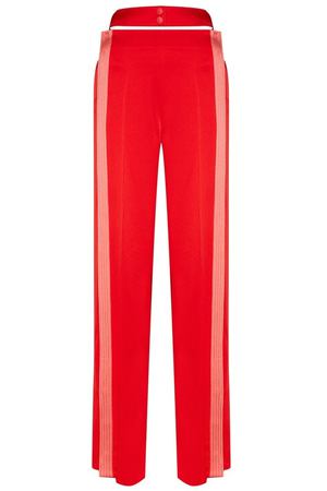 Красные брюки с полосками Valentino 21073738 вариант 2 купить с доставкой