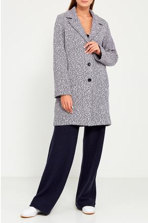 Серое меланжевое пальто Amina Rubinacci 215874274 купить с доставкой