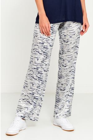 Шелковые брюки с контрастным принтом Amina Rubinacci 215874328