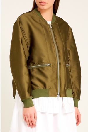 Куртка-бомбер оттенка хаки 3.1 Phillip Lim 36574446 купить с доставкой