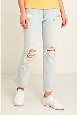 Фактурные джинсы с потертостями Alexander Wang 36774127
