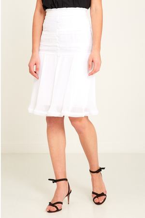 Хлопковая юбка с мелким плиссе Carven 9874137 купить с доставкой