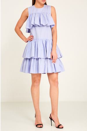 Голубое платье с оборками MSGM 29674387 купить с доставкой