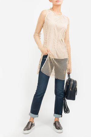 Шелковый топ Le Tricot Perugia Le Tricot Perugia 66250 7152 6446 Бежевый купить с доставкой