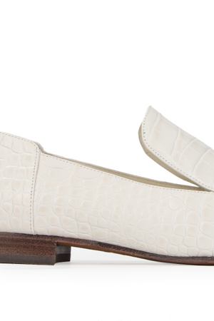 Кожаные лоферы с декором TORY BURCH Tory Burch 44169 101 Белый вариант 2