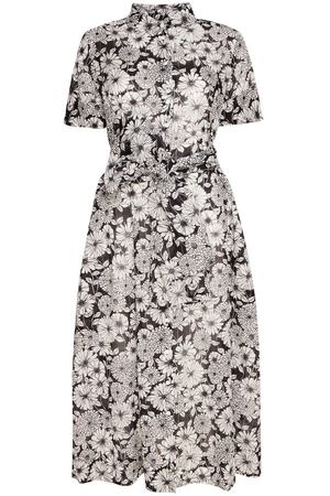 Хлопковое платье-рубашка с цветами Lisa Marie Fernandez  15975184 вариант 2 купить с доставкой