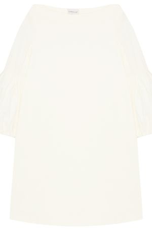 Хлопковое платье с воланами на рукавах Moncler 3475288 купить с доставкой