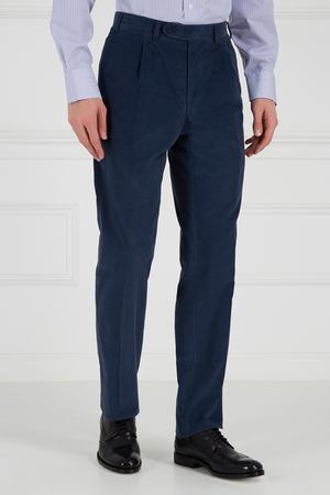 Серые хлопковые брюки Canali 179375572 вариант 3