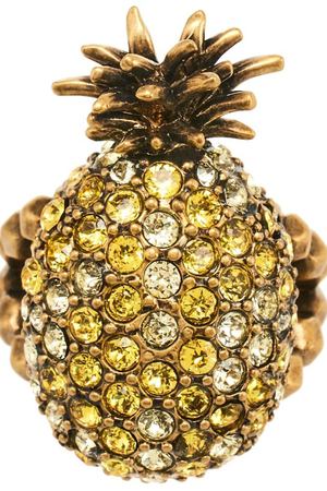 Кольцо с кристаллами Pineapple Gucci 47075451
