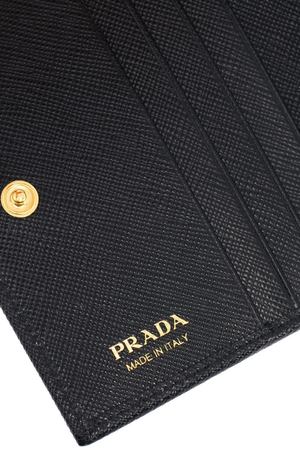 Черный кошелек из сафьяновой кожи Prada 4075668