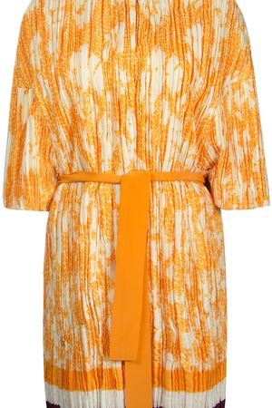 Классическое пальто Vionnet VIONNET 13005/Т7038/оранжевый/принт купить с доставкой