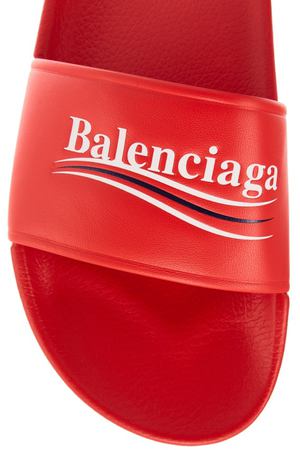 Красные сандалии с логотипом Pool Balenciaga 39776082